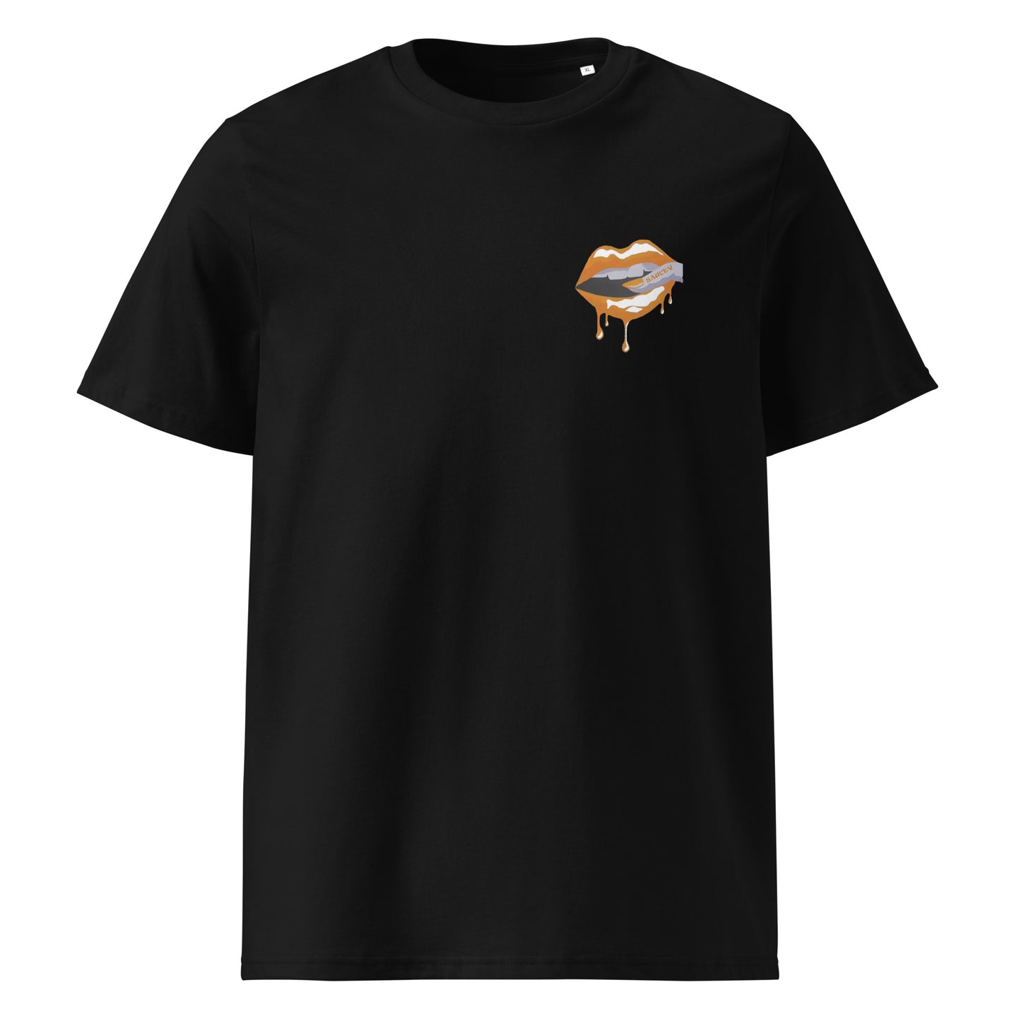 Saucey Tee W/ Orange Lips