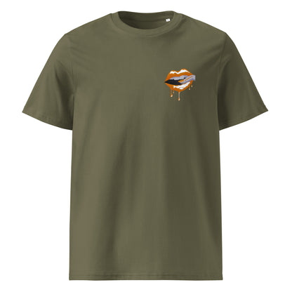 Saucey Tee W/ Orange Lips